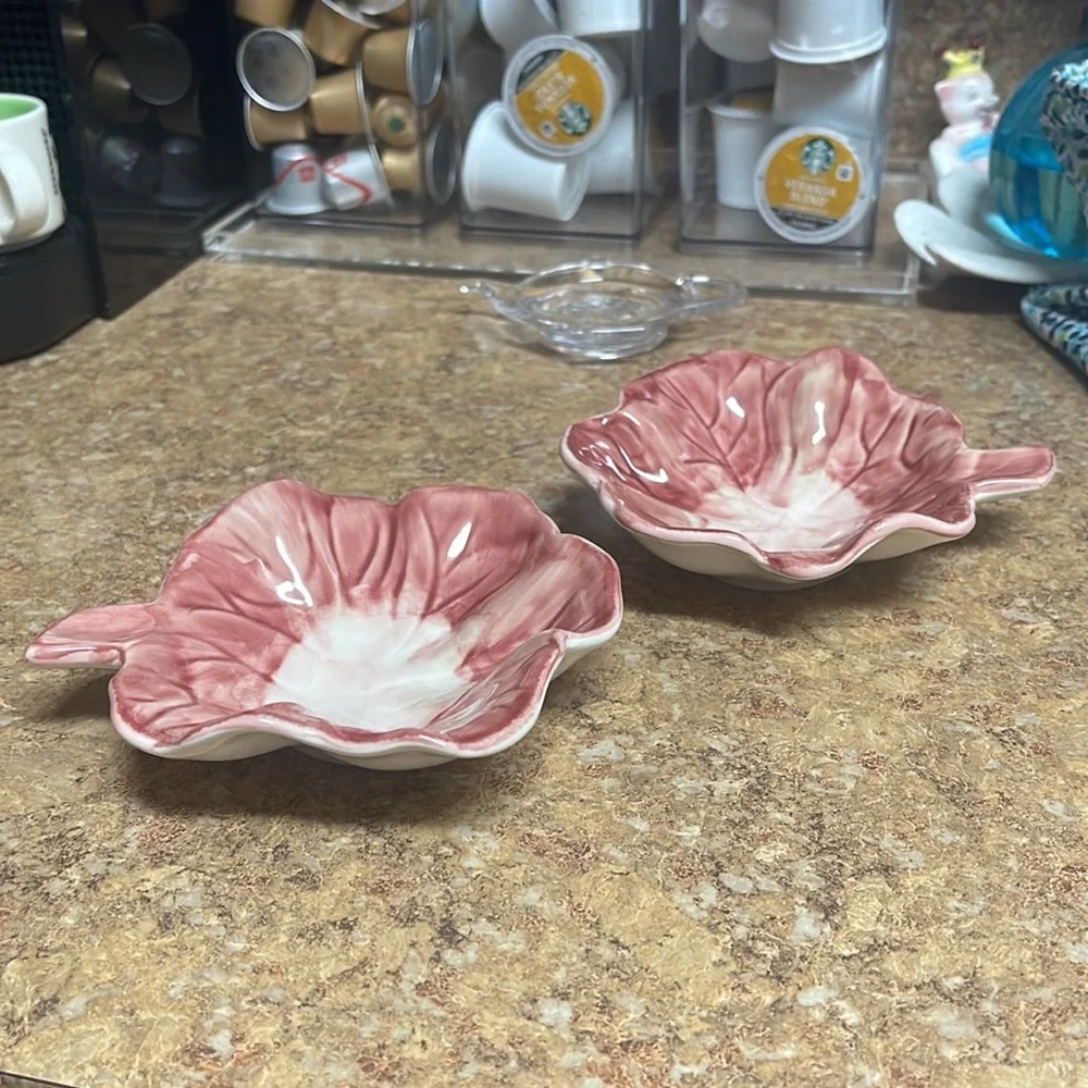 Pottery Barn Flower Bowl Duo